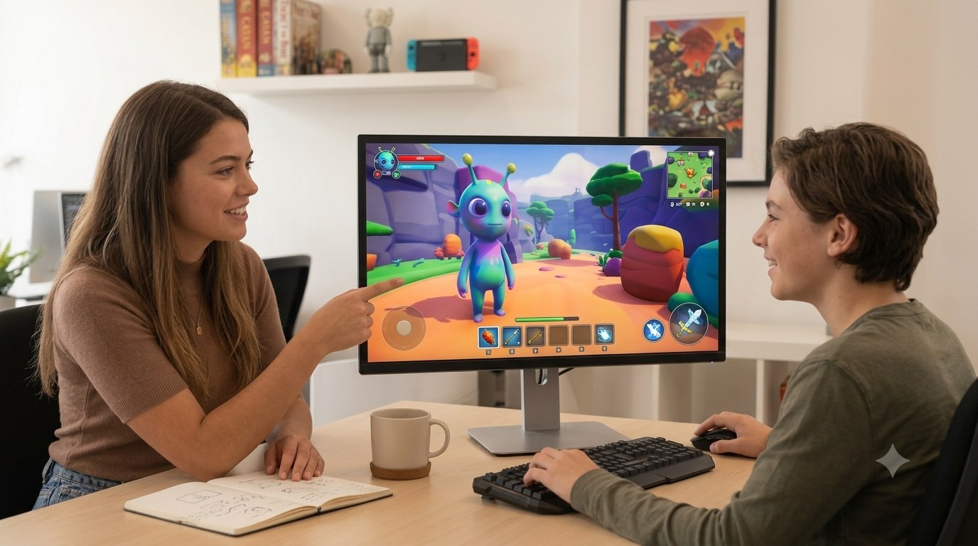 Game designer and product designer, side by side
