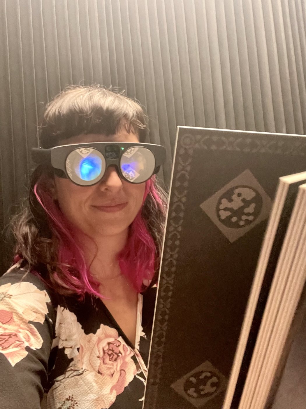 Trying a headset at Venice Immersive 2023